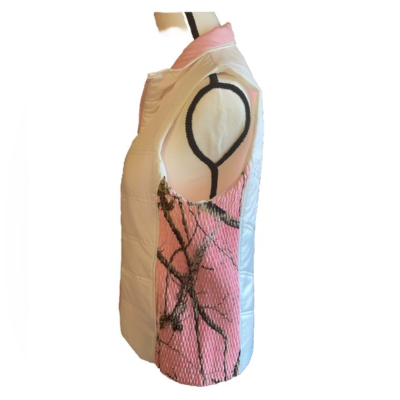 NEW Northcrest Realtree White & Pink Camouflage Lightweight Vest Womens Small - Picture 4 of 9